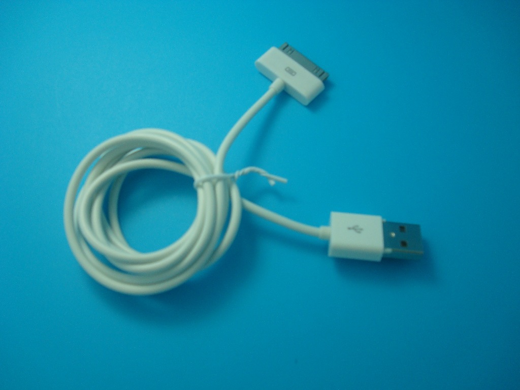 工厂直销 iPhone4数据线 1.5米长 白色 苹果数据线 手机配件_手机数据线_列表网
